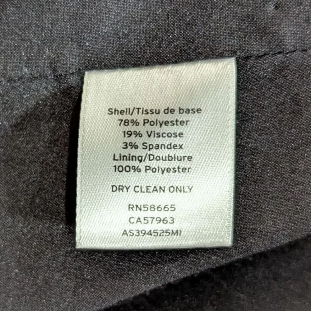 1901 Women's 4 Black Double Breasted Blazer NWT